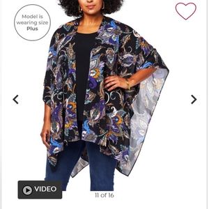 Nwt IMAN 2 piece blouse set brings you global chic size large